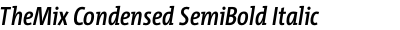 TheMix Condensed SemiBold Italic